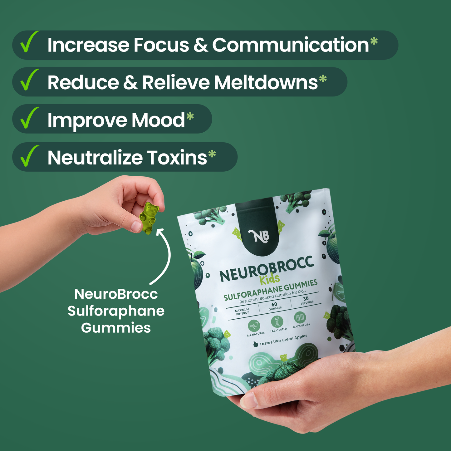 The Brain-Boosting BroccoliGummy Your Kids Actually Wantto Eat