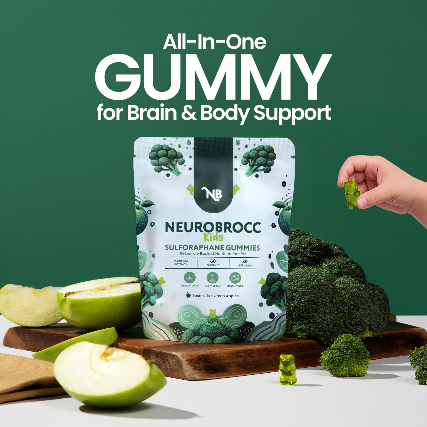 The Brain-Boosting BroccoliGummy Your Kids Actually Wantto Eat